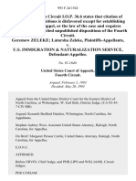 Geremew Zeleke Latarsha Zeleke v. U.S. Immigration & Naturalization Service, 993 F.2d 1542, 4th Cir. (1993)