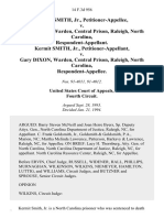 Kermit Smith, Jr. v. Gary Dixon, Warden, Central Prison, Raleigh, North Carolina, Kermit Smith, Jr. v. Gary Dixon, Warden, Central Prison, Raleigh, North Carolina, 14 F.3d 956, 4th Cir. (1994)