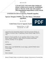 United States v. Spencer Douglas Snipes, A/K/A Mo Money, 46 F.3d 1129, 4th Cir. (1994)