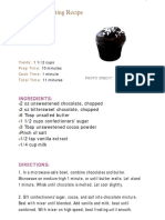 Chocolate Frosting Recipe PDF