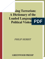 (Philip Herbst) Talking Terrorism: A Dictionary of The Loaded Language of Political Violence