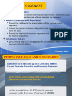 Issues of Management: Internal Control Failure