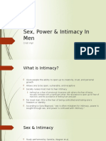 Presentation On Men & Intimacy