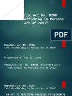 R.A. 9208 "Anti-Trafficking in Persons Act of 2003"