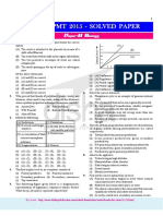 Kerala PMT - Biology Chemistry & Physics-2015