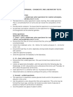 Competency Appraisal - Diagnostic Tests