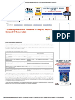 Tax Management With Reference To - Repair, Replace, Renewal or Renovation