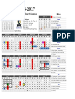 Updated School Calendar 16 17