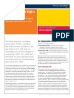 Contingent Value Rights (CVRS) : Igor Kirman and Victor Goldfeld, Wachtell, Lipton, Rosen & Katz