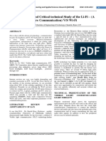 A Comparative and Critical Technical Study of The Li-Fi - (A Future Communication) V/S Wi-Fi