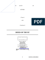 DEED OF TRUST (Sample 1)