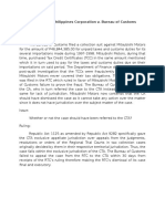 Mitsubishi Motors Philippines Corporation v. Bureau of Customs G.R. No. 209830 June 17, 2015