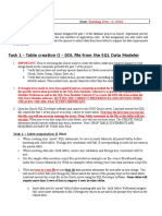 Task 1 - Table Creation - DDL File From The SQL Data Modeler