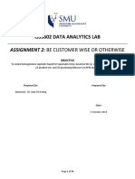 Isss602 Data Analytics Lab: Assignment 2: Be Customer Wise or Otherwise