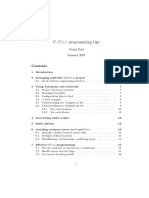 C, C++ Programming Tips: Vishal Patil Summer 2003