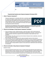 Classroom Assessment Techniques 