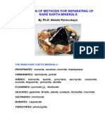 Selection of Methods For Separating of Rare Earth Minerals