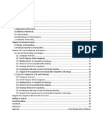 Case Analysis On Strategic Management