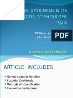 Scapular Dyskinesis Its Relation To Shoulder Pain