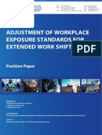 Adjustment of Workplace Exposure Standards For Extended Work Shifts