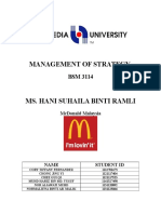 Management of Strategy: Mcdonald Malaysia