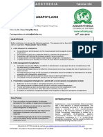 An Update On Perioperative Anaphylaxis (11!04!2016)