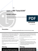 Cuptor Microunde LG Mp9485sa - User - Manual PDF