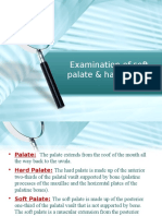 Examination of Soft Palate & Hard Palate