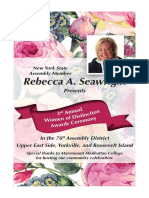 Seawright Women of Distinction Awards Ceremony Booklet 