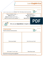 Grammar Games Imperatives Worksheet