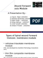 Spiral Wound Forward Osmosis Membrane Module