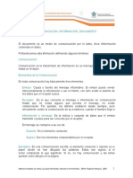 Documento Comunicación, Información, Elementos, Caracteres, Importancia, Caracteristicas y Clasificación de Los