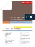 Ivantchenko - GEANT4 LOW ENERGY Geant4 EM Packages