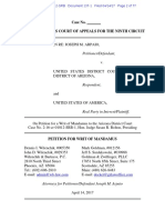 USA V Arpaio #137.1 (APPEAL) Arpaio Petition For Writ of Mandamus