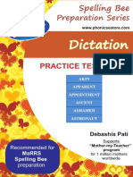 Dictation: Practice Tests TWO - Prepare For MaRRS Spelling Bee Competition Exam