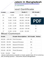 SSC Grading System - Education Board Bangladesh - 17!06!16