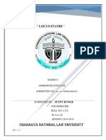 " Locus Standi ": Chanakya National Law University