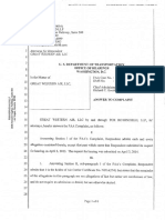 Department of Transportation Vs Great Western Air LLC Dba Cirrus Aviation Services