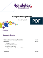 Mondelez Allergen Management