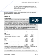 Mark Plan and Examiner'S Commentary: General Comments