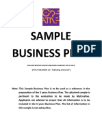Business Plan Format - The Publishers 2.0