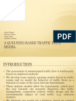 A Queueing Based Traffic Flow Model