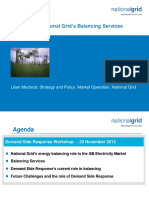 Overview of National Grid's Balancing Services: Lilian Macleod, Strategy and Policy, Market Operation, National Grid