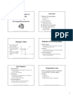 Managerial Economics & Business Strategy: The Organization of The Firm