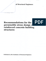 IStructE Recommendations For The Permissible Stress Design of Reinforced Concrete Building Structures PDF