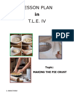 Lesson Plan T.L.E. IV: Topic: Making The Pie Crust