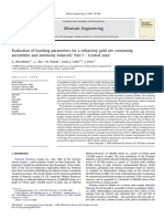 Evaluation of Leaching Parameters For A Refractory Gold