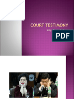 Court Testimony