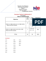 Summative Test in Math 4 (July 19)