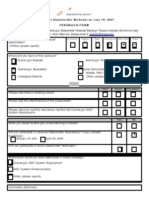 Webcast Feedback Form 071907